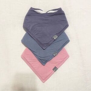 ✨LIKE NEW!✨ Set of 3 Kyte BABY Bibs - Orchid, Slate, Dusk